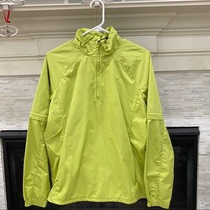 Lime green Nike golf windbreaker